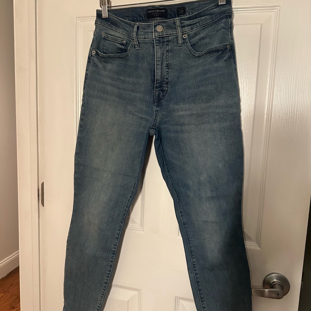 Lucky Brand High Rise Skinny Bridgette Blue Jeans size 6